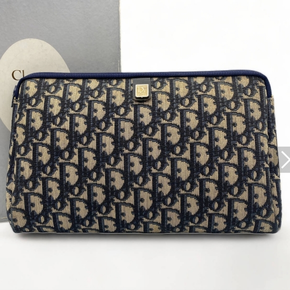 AUTHENTIC Vintage Dior Trotter Clutch - Picture 1 of 12